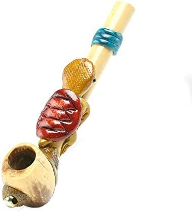Handmade Smoking Pipe Ecofriendly Bamboo Hand Turtle Pipe - MADE IN THE ANDES