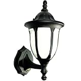 Buffalo Outdoor Photocell Security Black Wall Light (Fluorescent, Not LED)