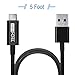 TechMatte USB Type C Cable-UBS C to USB Type A 3.0 (5 feet, Black)