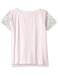 LOOK by crewcuts Camiseta de manga de lentejuelas para niña