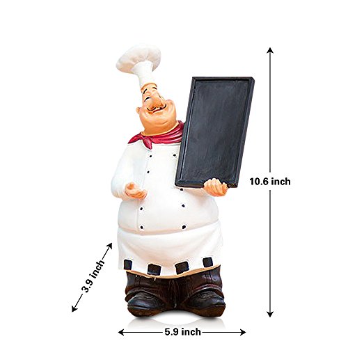 Fishmm Resin Decorative Ornaments Kitchen Decor Cook Statue French