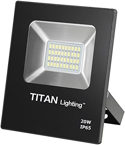 Titan Lighting Bronze Frameless 20W Led Flood Lights, 100W Halogen/CFL Replacement, 1700LM, 6000K Day Light, Waterproof, 120-277V, Instant on