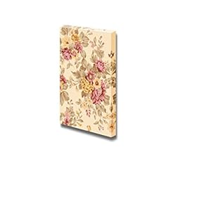 Canvas Prints Wall Art - Paisley Flower Seamless Background Pattern Vintage/Retro Style | Modern Wall Decor/Home Decoration Stretched Gallery Canvas Wrap Giclee Print & Ready to Hang - 18" x 12"