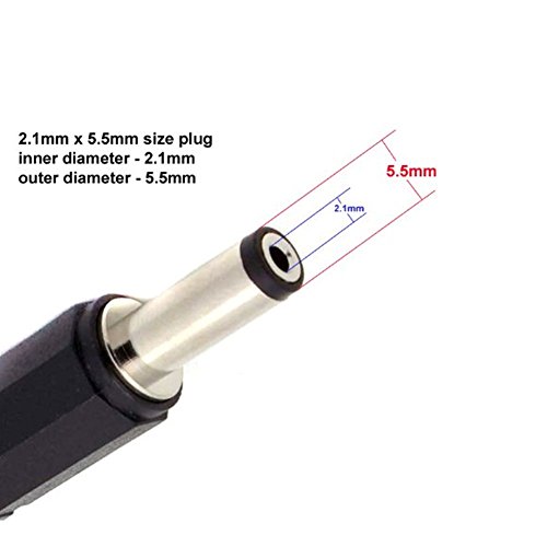 USHANLIN CCTV Power Cable Splitter 5 Pack 1 Female to 4 Male Plug 12V