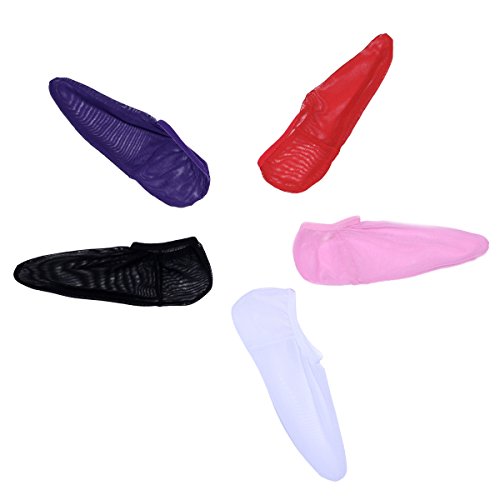 iEFiEL Pack Of 5 Men's Soft Cock Cover Transparent Mesh Sheath Mini Thong Underwear