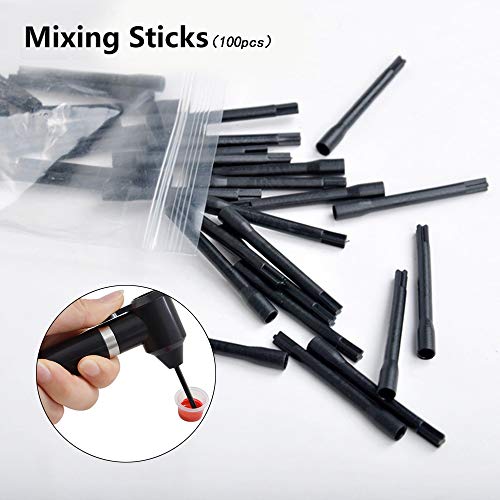 Tattoo Ink Mixer Machine Set - SOTICA Tattoo Pigment Makeup Electric Ink Mixer with 100 Pcs Mixing Sticks Set Tattoo Pigment Agitator Ink Mixer Sticks for Tattoo Supply Tatttoo Kit Tattoo Accessories - Thumbnail 3