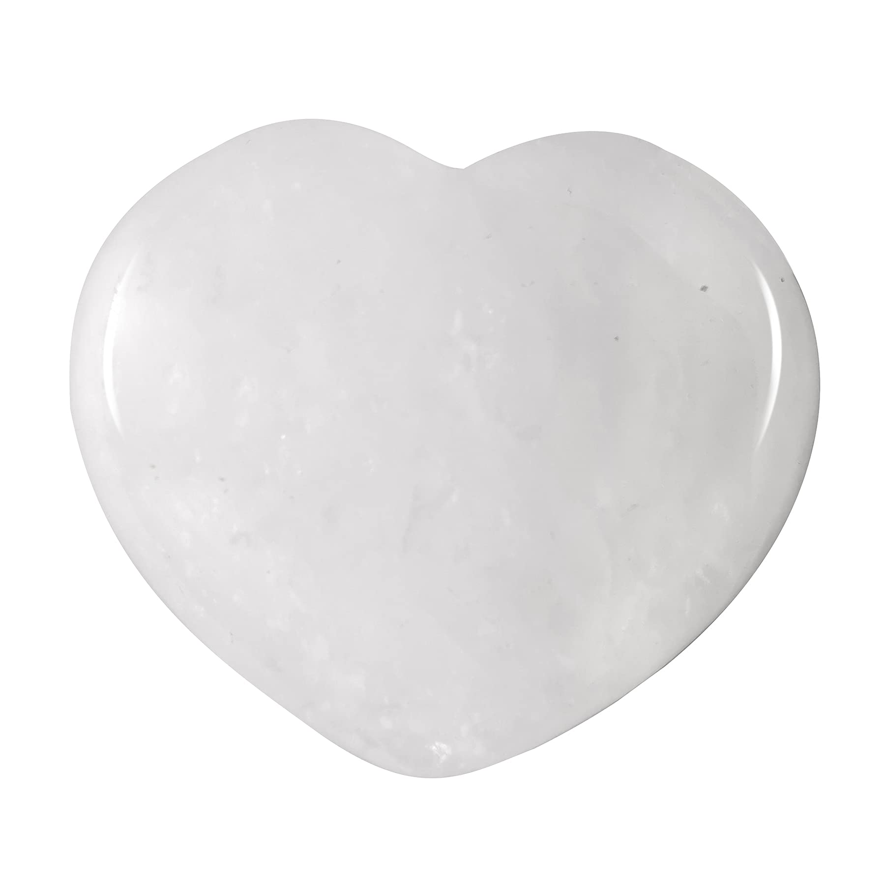 Lovionus89 Natural Rock Quartz Healing Heart Shape Crystal Stone, Polished Semi-Precious Stone for Love, Wellness Positive Energy | Reiki Chakra Meditation(1.8 Inch)
