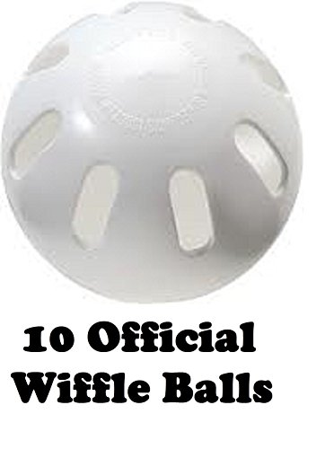 Wiffle Ball and Bat Combo Set, 10 Wiffle Balls Baseballs, 2 Bats, 1 Roll Bat Tape