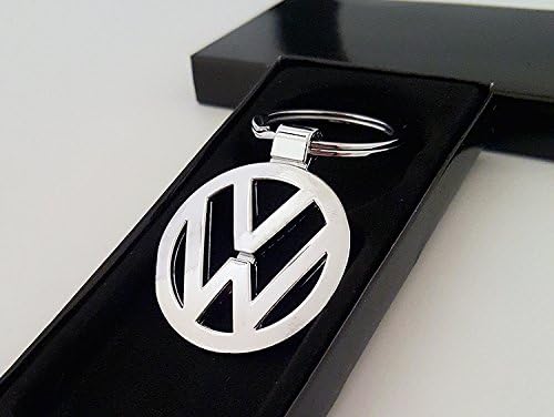 Volkswagen VW 3D Metal Silver Key Chain in Box