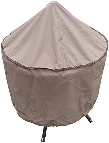 TrueShade Plus Round Fireplace Cover, 40" x 20", Tan