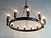 Ladiqi Wrought Iron Chandelier Ceiling Light Industrial Vintage Chandelier Lighting Rustic Lighting
