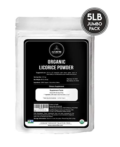image for Naturevibe Botanicals Licorice Root Powder, 5lbs | Glycyrrhiza glabra 