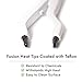 White Fusion Tool by The Hair Shop - Keratin Glue Melting Fine Tip Connector for U-Tip Hair Extensions, Matte Black Ergonomic Patented Design - Professional Salon Glue Heat Tool for Keratip Extensions