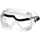 Gateway Safety 32392 Traditional Technician Splash Safety Goggle, 390 Cap Vent, Clear Anti-Fog Lens