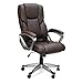 XtremepowerUS Executive Office Chair with PU Leather Back Support Big&Tall High-Back -Brown