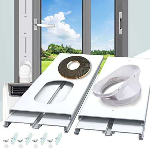 gulrear Sliding Door Air Conditioner Kit,Max Adjustable Length 228cm