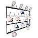 Barwild Mug Rack Wall 30 Peg Mounted Coffee Cup Holder, 4 Row, Home Kitchen and Breakroom Organizer (36