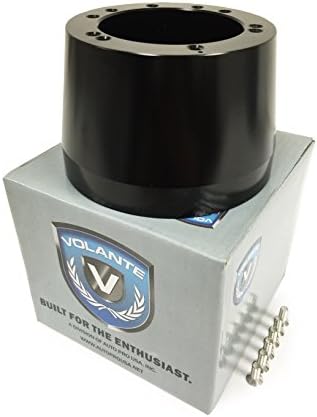 Volante S6 Steering Wheel Column Black HUB Adapter, GM, Chevy El Camino, Sprint, Caballero 1969-1994