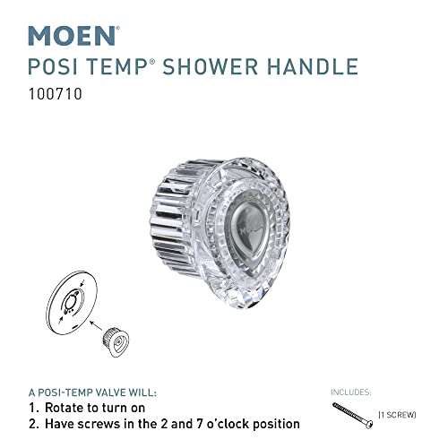 Moen 100710 PosiTemp OneHandle Tub and Shower Replacement Knob Handle