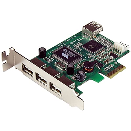 StarTech 4-Port PCI Express Low Profile High Speed USB Card (PEXUSB4DP)