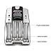 ACDelco AA and AAA Two-Hour Battery Charger for Rechargeable Batteries Includes Four AA Rechargeable Batteries