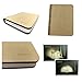 Book Lamp Folding Portable Desk Light ，Novelty LED Paper Lantern with USB Rechargeable Wooden (Size 5.7×4.3×1in)