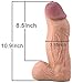 LZYAA Super Big Size Realistic Dildo, 3.15Inch Huge Penis Suction Cup Base, Adult Sex Toys Product for Female, Couple (Skin)thumb 3