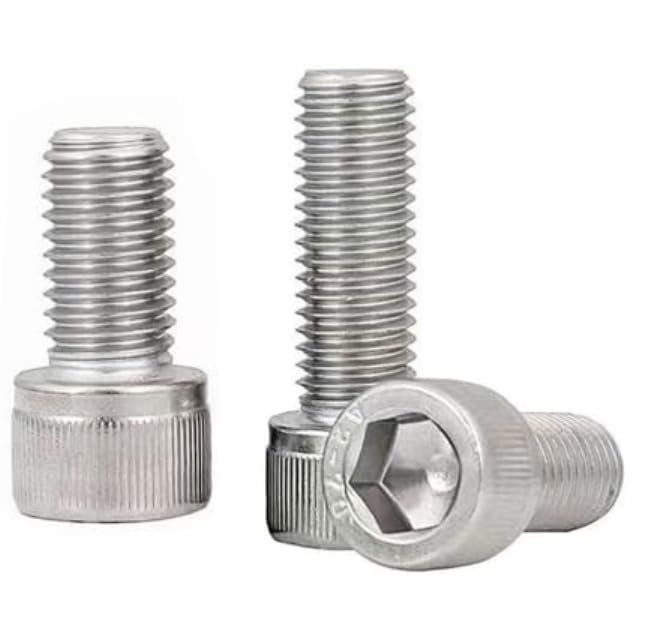 Photo 1 of #4-40x1/2 Socket Head Cap Screws Bolts, 304 Stainless Steel 18-8, Allen Socket Hex Drive, Full Thread, Bright Finish, Pack of 30