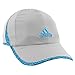 adidas womens Adizero II Cap, Clear Onix/ Bright Cyan/ Dappled Print, One Size