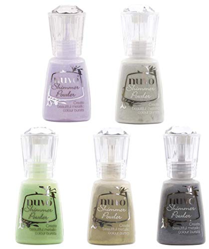 Nuvo Shimmer Powder - 2019 Releases - Block & Multi-Colors Set - 5 Items