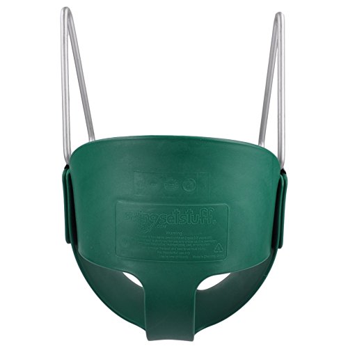 Yellow Highback Bucket Swing Seat - Full Enclosed Toddler Swing For Ages 2-5