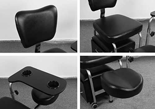 Manicure Pedicure Nail Station Chair Beauty Table Desk Stool Spa