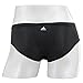 adidas Women's Superlite Hipster Underwear (1-Pack), Black/Matte Silver, MEDIUM