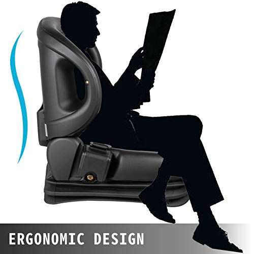 VEVOR Tractor Seat, Suspension Seat with 70° Adjustable Backrest