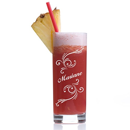 Wasserglas Longdrinkglas mit Gravur - Saftglas Barglas personalisiert mit Namen - Geschenk-Idee zum Geburtstag - Cocktail-Glas 485 ml
