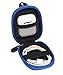 Travel Case for Airpods Case; Otium Bluetooth Headphones; Powerbeats3 Wireless in-Ear; Sennheiser CX 685, OCX 685i, PMX 685i; Skullcandy Ink'd 2 Earbud, TaoTronics TT-BH06, Black with Blue Zip