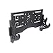 Eforlife 2-Tier Sword Holder Wall Mount Samurai Sword Display Stand Hanger Hollow Out Pattern for Katana Wakizashi and Standard Swords (Bushido-武)