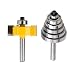 Guaren us 1/4-Inch Shank Rabbet Router Bit with 6 Bearings Set - 1/8", 1/4", 5/16", 3/8", 7/16", 1/2" Interchangeable Bearings