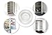 Wall Door Stop Door Knob Bumper & Wall Protector. Sound Dampening Self-Adhesive Door Stop (Clear, 2-Pack) (0.7 in Thick & 1.8 in Diameter)