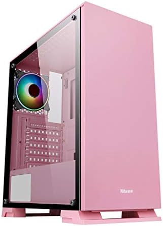 Atx ケース Pcケース ピンクのゲーミングケース ミッドタワーpcゲーミングケースatx M Atx Itx Oのusb 送料無料 激安 お買い得 キ フト 6ファンの位置 3 0ポート 強化ガラスサイドパネル 水冷準備 フロントi