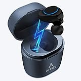 Arbily Wireless Bluetooth Earbud, Bluetooth Single Earphone with Mic Cordless Earbud with Charging Case,Waterproof Bluetooth Earphone for Running Noise Cancelling Sport Headphone for iPhone Android