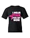 Shop4Ever® I Wear Pink for my Mom Youth's T-Shirt Breast Cancer Awareness Shirts