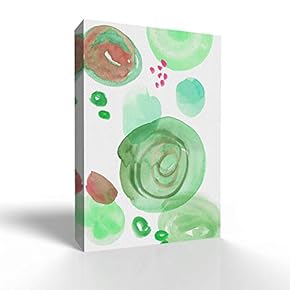 Watercolor Abstract Color Block Line Draw