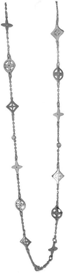 Baoli Rose Gold Multi Clover Diamond Women's Chain Necklace