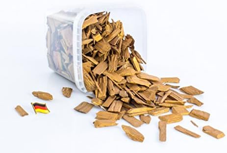 monsterkatz INNA Glas Decorative bark mulch HEDWIG, metallic copper, 0.8" - 4" / 2-10cm, box of 1.1 litres, Made in Germany - Coloured wood chips