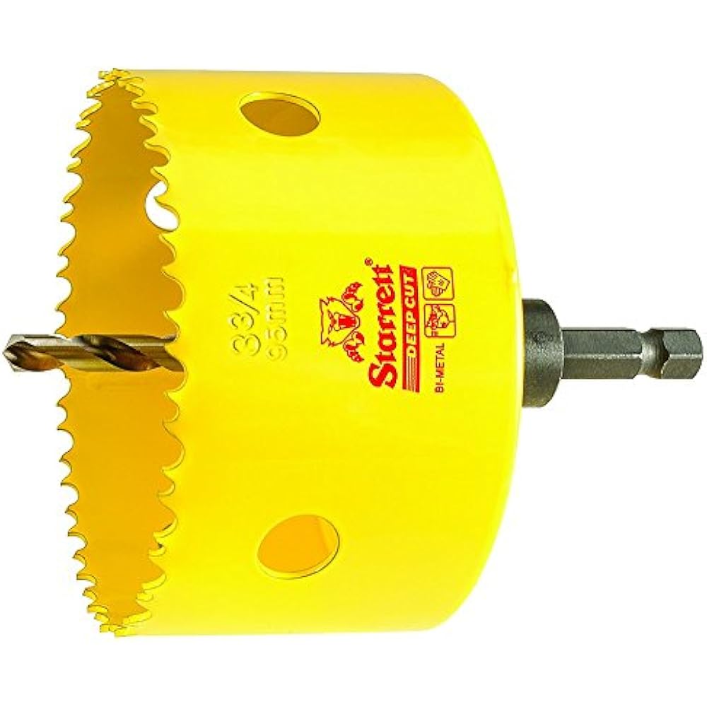 HSS BIMetal, DEEP Cut Hole Saw Arbor, 33/4" 95MM Diameter Industrial