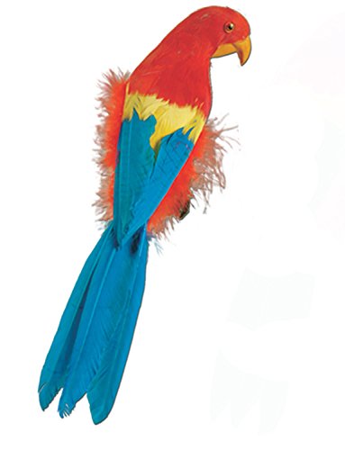 Feathered Parrot Pirate Costume Accessory 12"