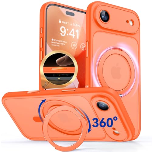 CANSHN 360° Ständer für iPhone Air Hülle, Matt Orange