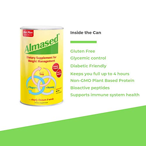 Almased LowGlycemic High Protein Powder Shake Meal Replacement for Weight Management NonGMO