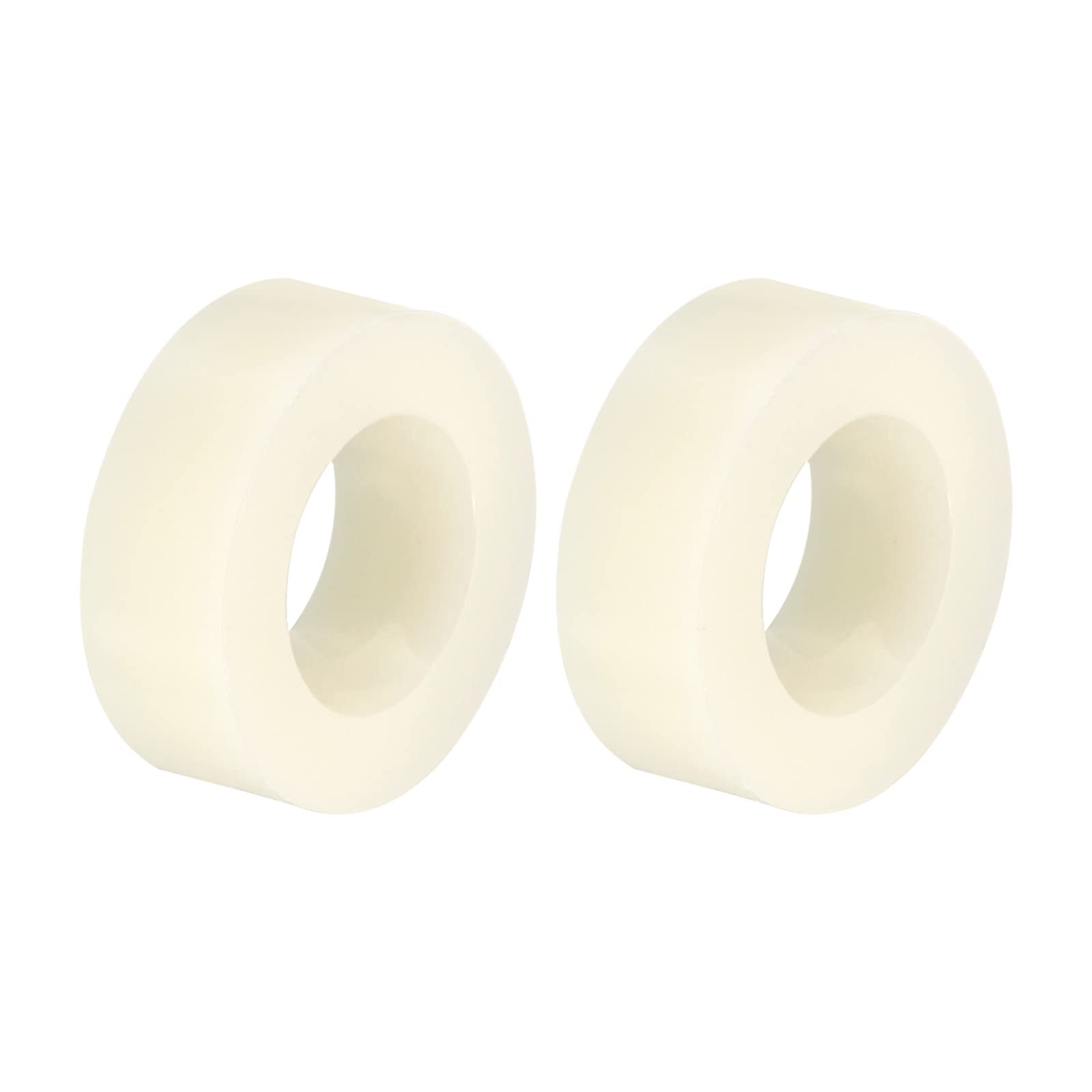 PATIKIL M8 Round Spacer Washer, 12 Pack Nylon 8.2mm ID x 14mm OD x 5mm L for M8 Screws Block 3D Printer TV Wall Mounting Electrical Outlet, Beige